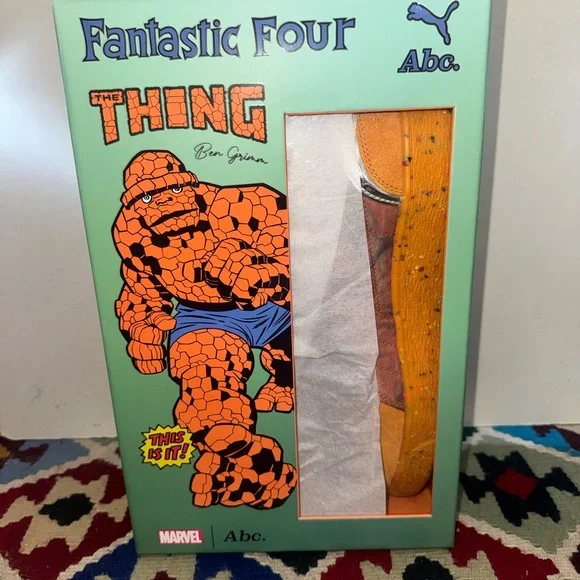Advisory Board Crystals Fantastic Four The Thing Puma Marvel Orange Sneakers - Picture 11 of 16